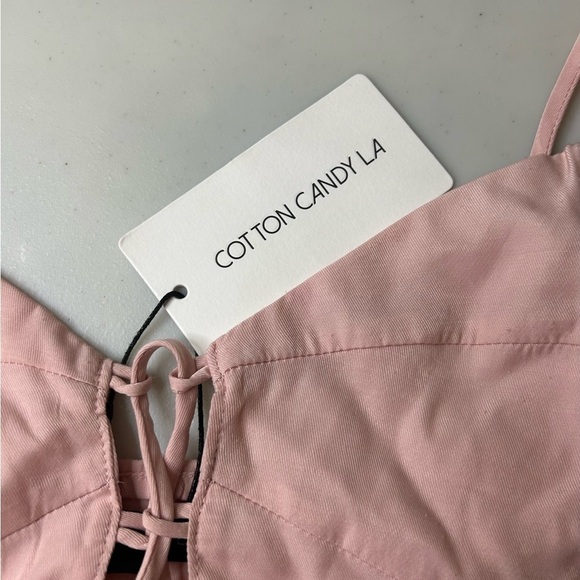 Cotton Candy LA Lace Up Corset Size Large Side Zip NWT - Picture 3 of 6